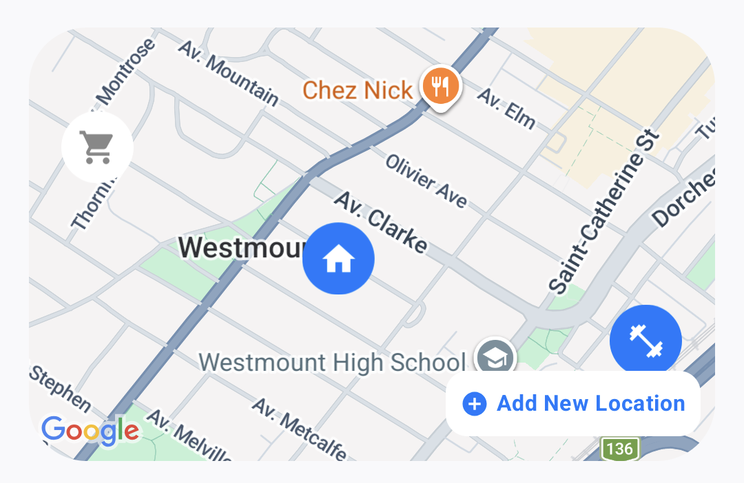 Location Geofencing Map