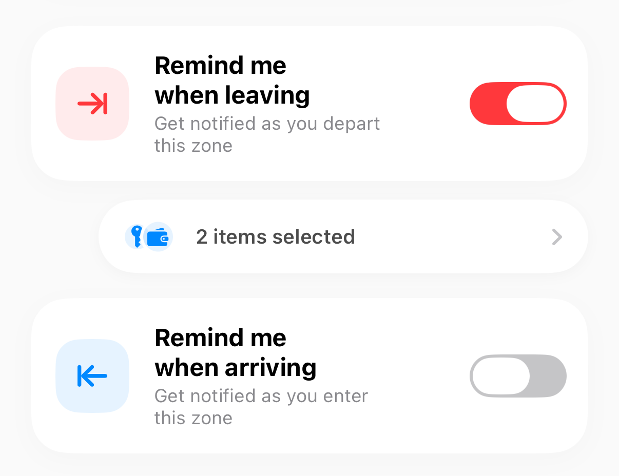 Arrival and Departure triggers